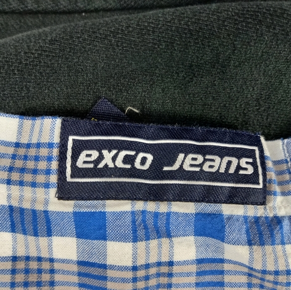 VINTAGE Y2K exco button up plaid shirt - Picture 8 of 8